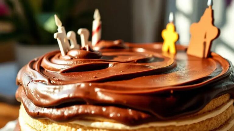 Receita de bolo de aniversário simples e fofinho para impressionar 1 Bolo de aniversário