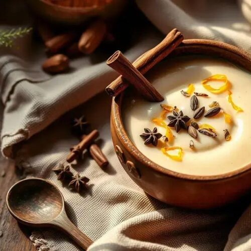 Arroz doce com especiarias