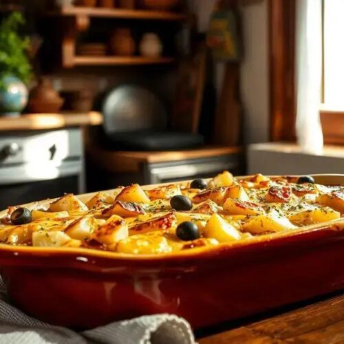 Bacalhau gratinado