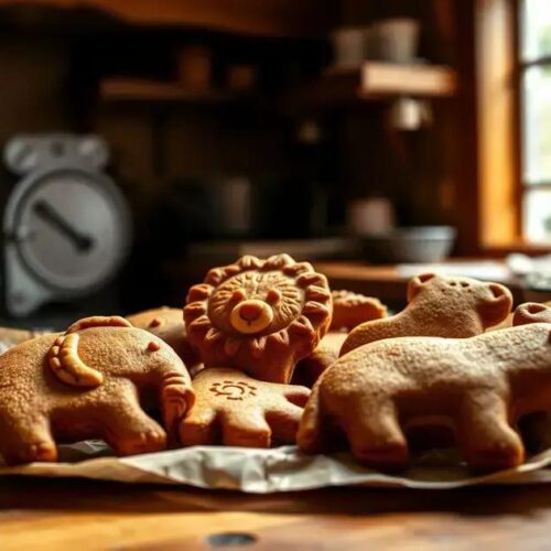 biscoitos em formatos de animais