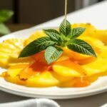 Carpaccio de abacaxi