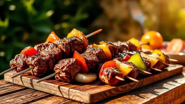 Receita de espetinho de carne: como fazer em casa com sabor e praticidade 12 Espetinho de carne