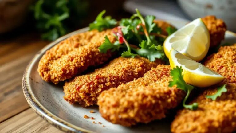 Receita de frango à milanesa crocante fácil e saudável 7 Frango à milanesa crocante