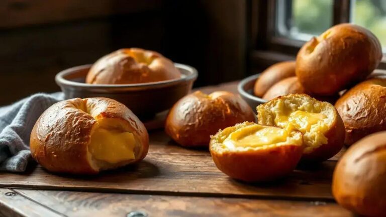 Pão de batata com recheio de catupiry