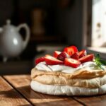 Pavlova de morango