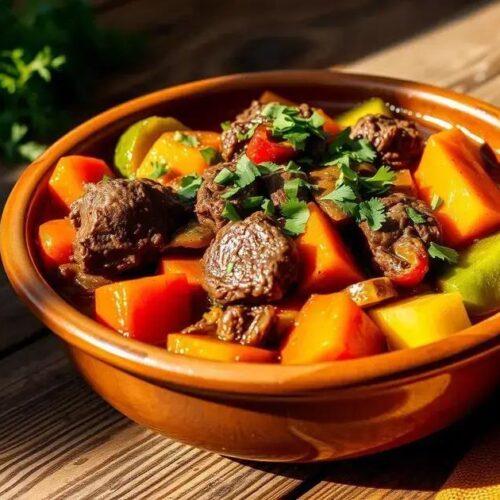 Picadinho de carne com legumes
