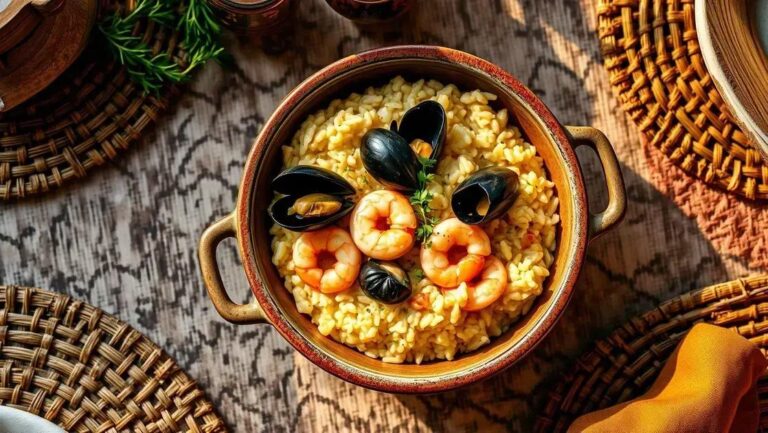 Risoto de frutos do mar: receita cremosa e simples de fazer 1 Risoto de frutos do mar