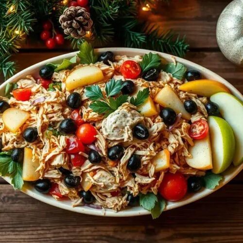 Receita de salpicão de frango natalino fácil para surpreender 1 salpicão de frango natalino