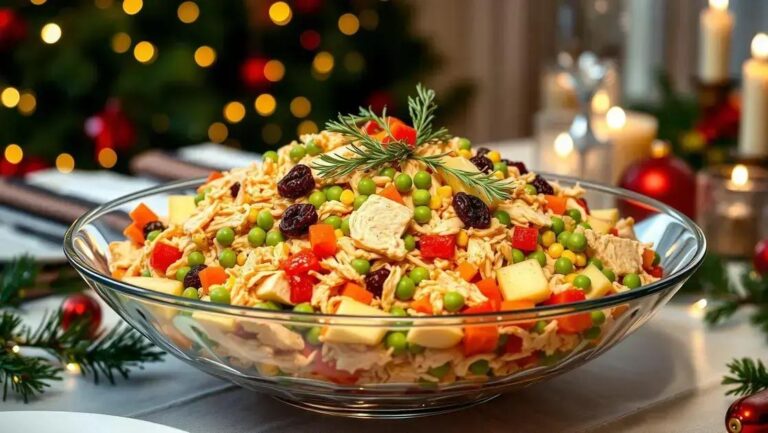 Receita de salpicão especial de Natal com frango leve 1 Salpicão especial de Natal