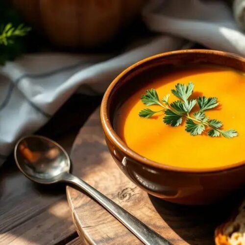 Receita sopa vegana de abóbora fácil e muito cremosa 1 Sopa vegana de abóbora