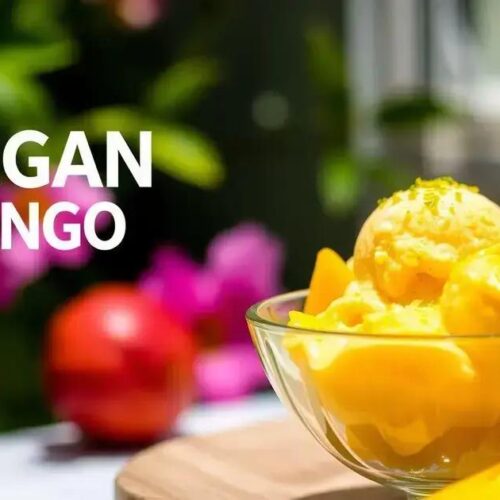 Receita de sorvete vegano de manga: como fazer fácil e saudável 1 Sorvete vegano de manga