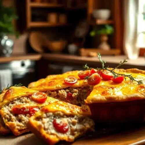 Torta de atum low carb
